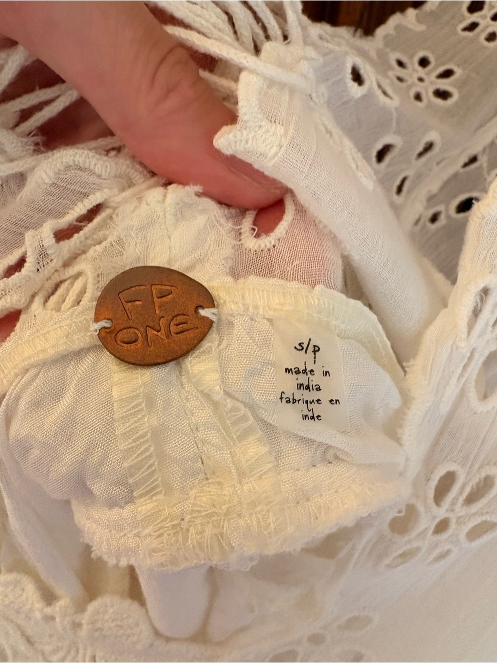 Free People Cream Lottie Dress S - Picture 2 of 3
